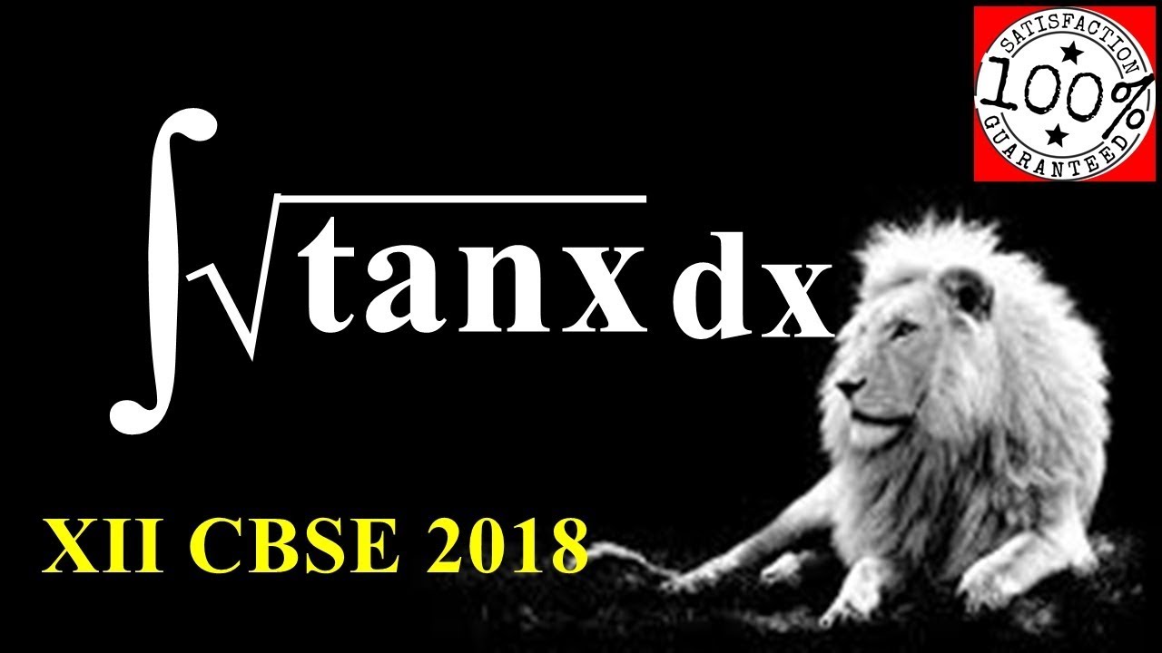 Q53 Class 12 Maths ∫√Tan x  dx  Integrate sqrt tan x Important Questions CBSE Board Exam 2018