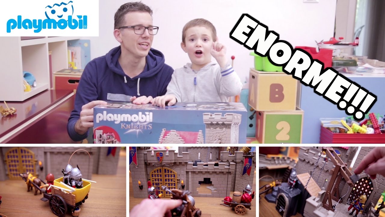 APERTURA PLAYMOBIL CASTELLO ENORME dei CAVALIERI del Leone