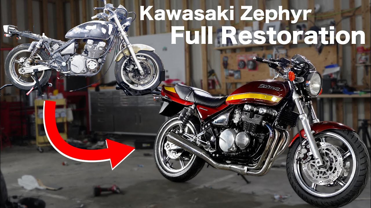 Полная реставрация мотоцикла Kawasaki Zephyr