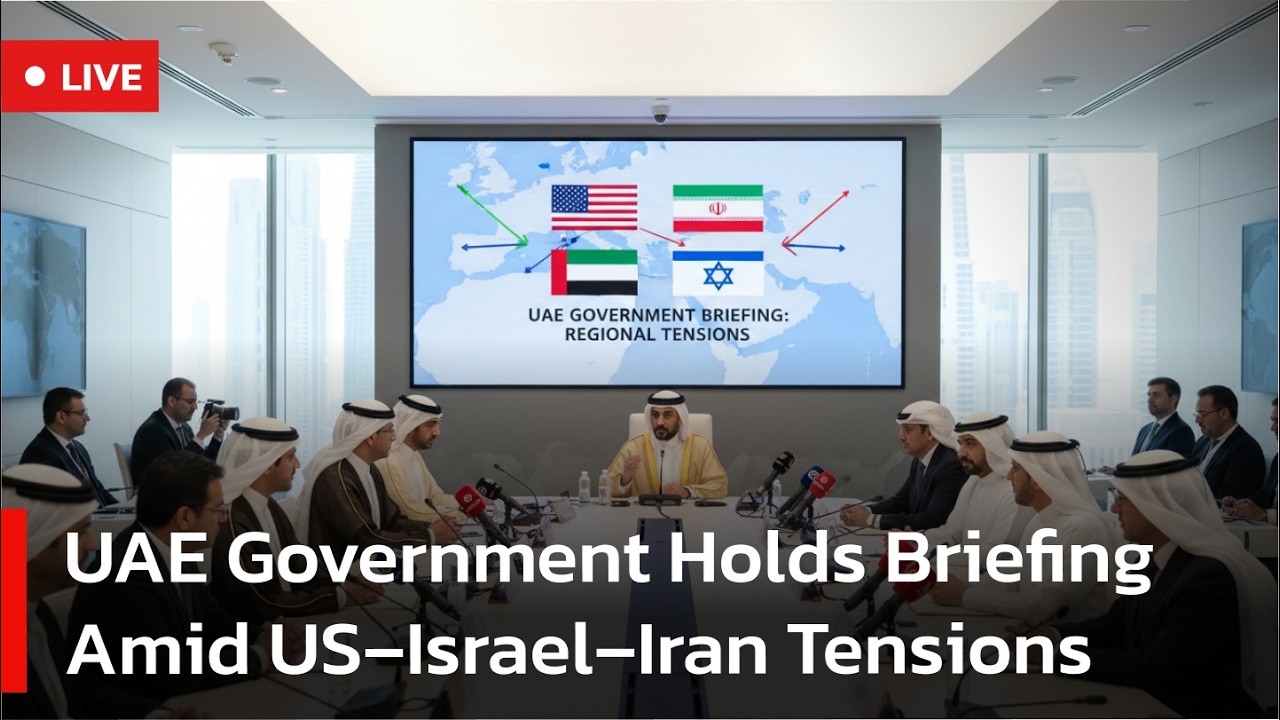 🔴LIVE: UAE Government Holds Briefing Amid US&ndash;Israel&ndash;Iran Tensions | AC1S