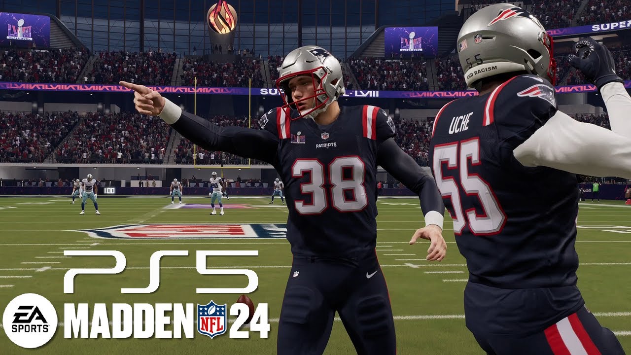 Madden NFL 24 - Insanely Realistic TV Broadcast PS5 Gameplay | Patriots vs Cowboys #eapartner