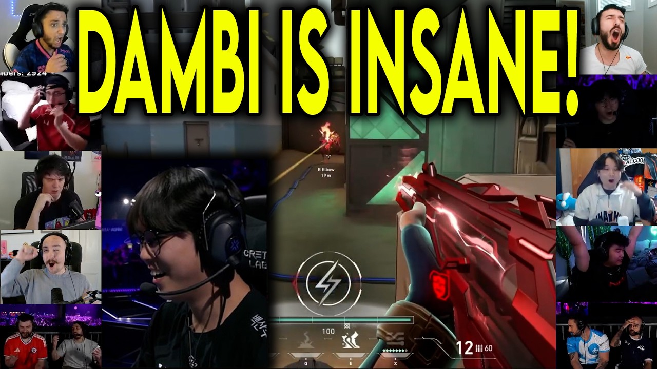 Valorant Streamers React To NS Dambi CRAZY 4k Against NRG In Masters Santiago
