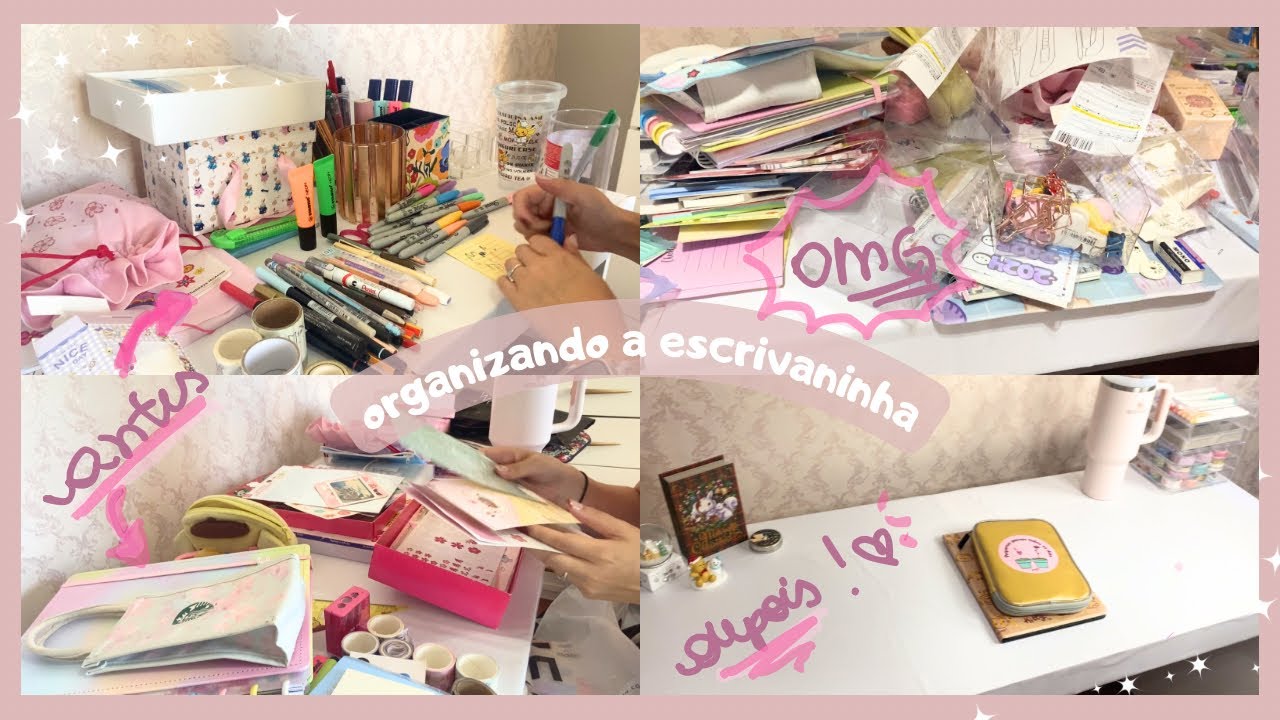 Organizando com a Lari #04: Escrivaninha parte 1 ❤️ Lari Oyama