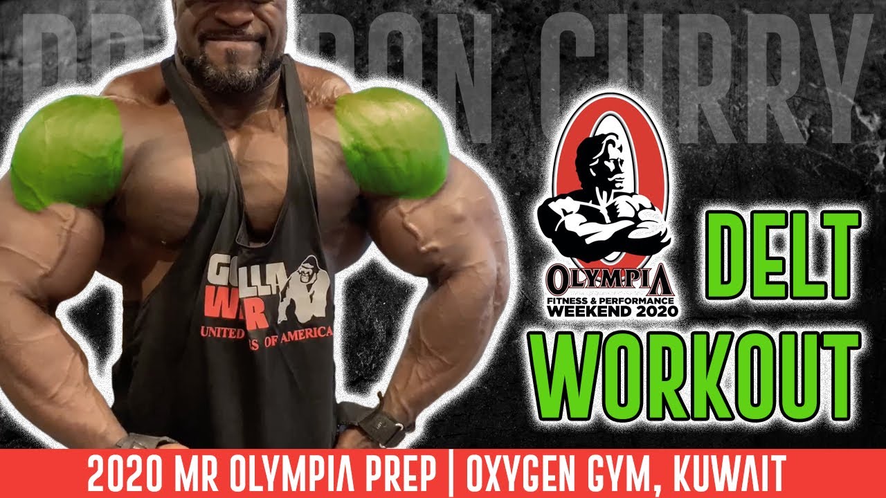 Brandon Curry’s Deltoid (Shoulder) Workout | 2020 Mr Olympia Prep   Oxygen Gym, Kuwait