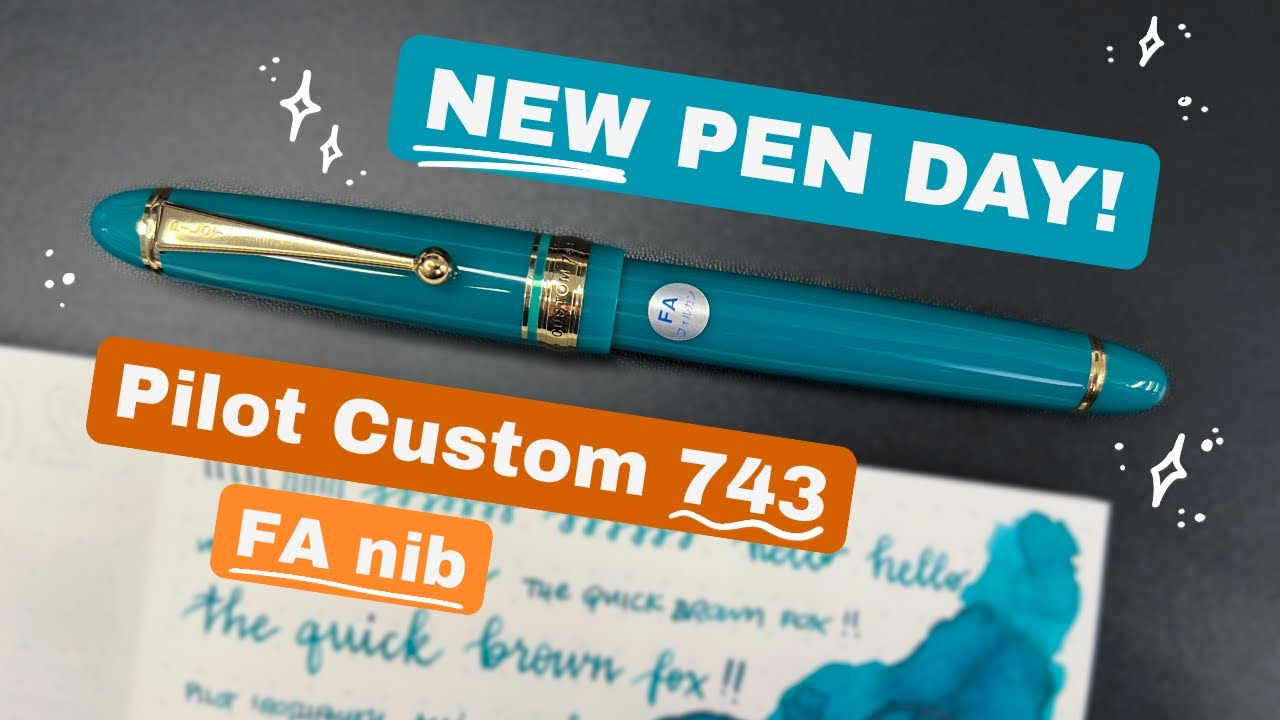 Unboxing grail pen with me! | Pilot Custom 743 Verdigris Falcon Nib 💚 #newpenday