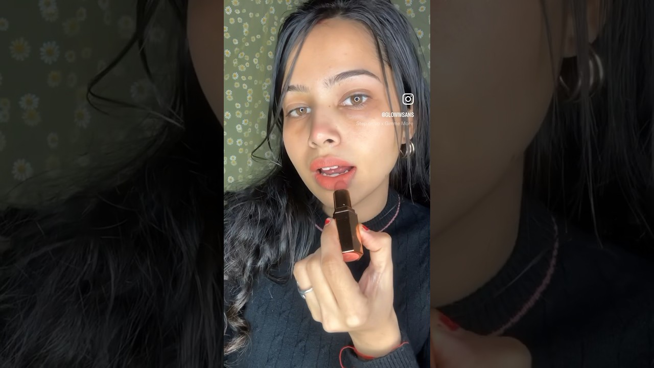 Praush Beauty in Soiree shade.Perfect Peachy Nude Lipstick for Indian Skin! #nudelipstick