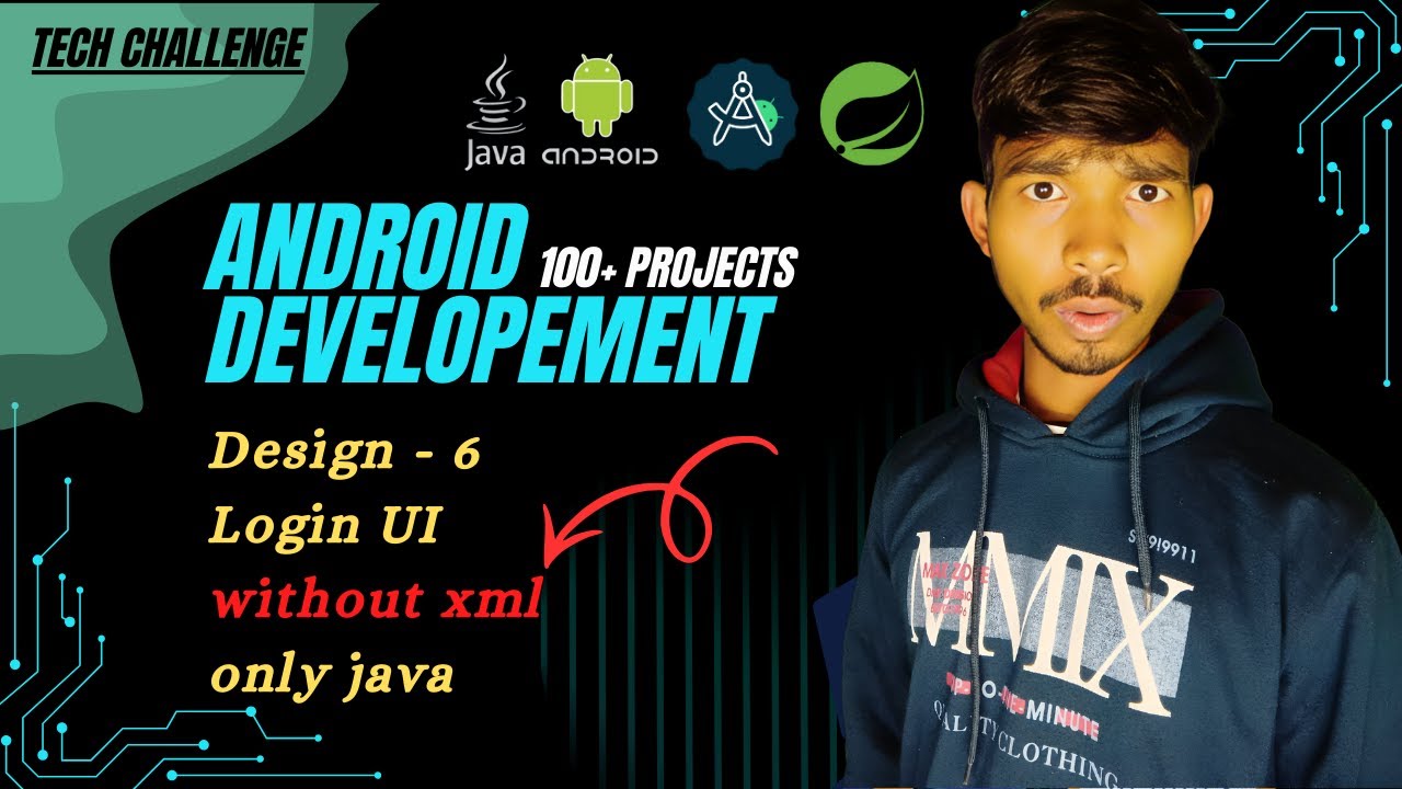 Login UI in Android Without XML | LinearLayout Programmatically in Java 🔥