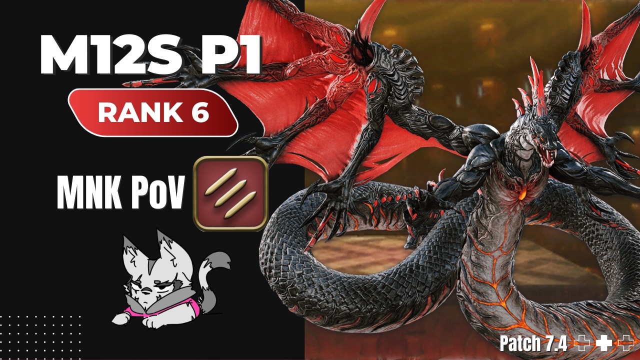 [FFXIV] M12S P1 Lindwurm - Monk POV i790 - 46,801.9 rDPS (Rank 2) @ 6:24 Kill Time