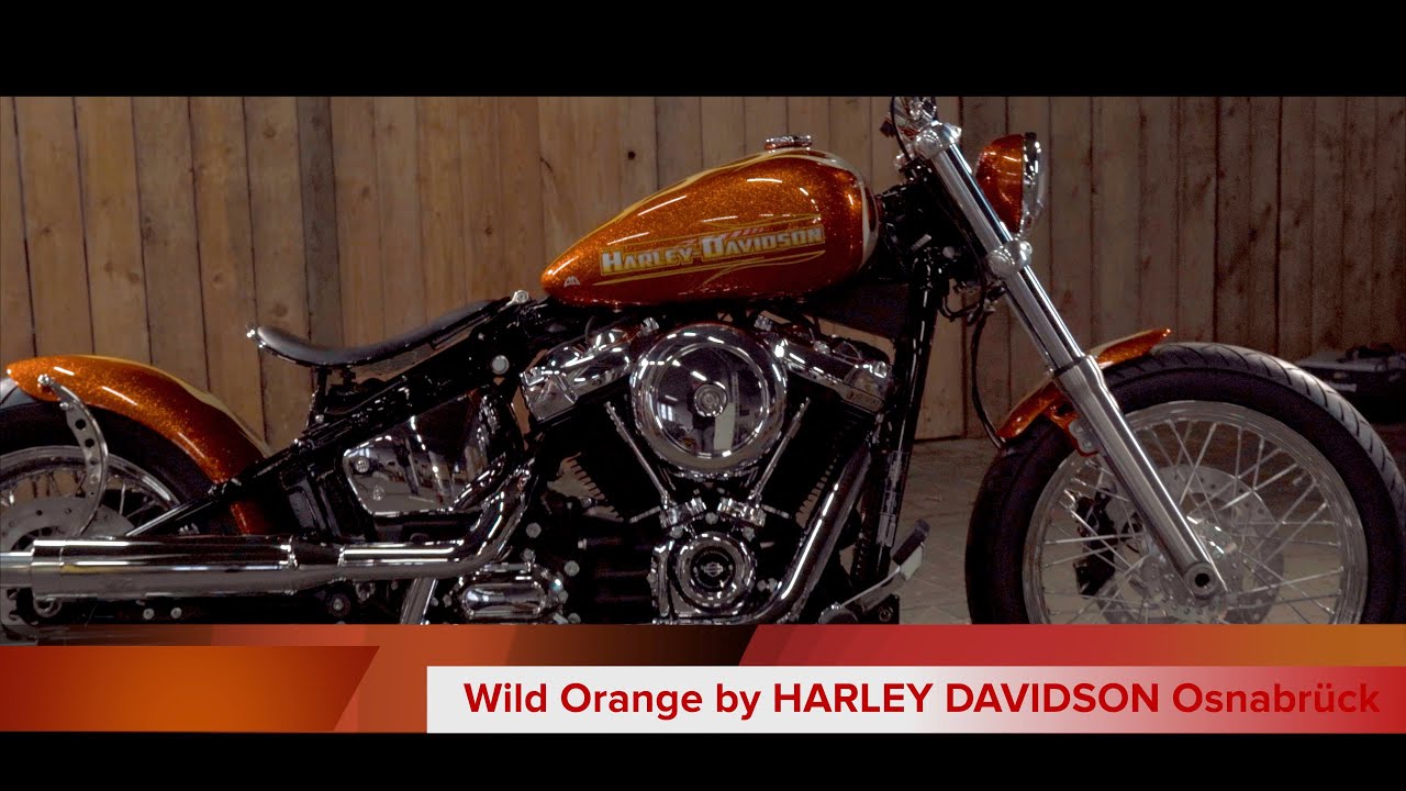 Harley Davidson Osnabrück   -  Wild Orange Oldschool Bike