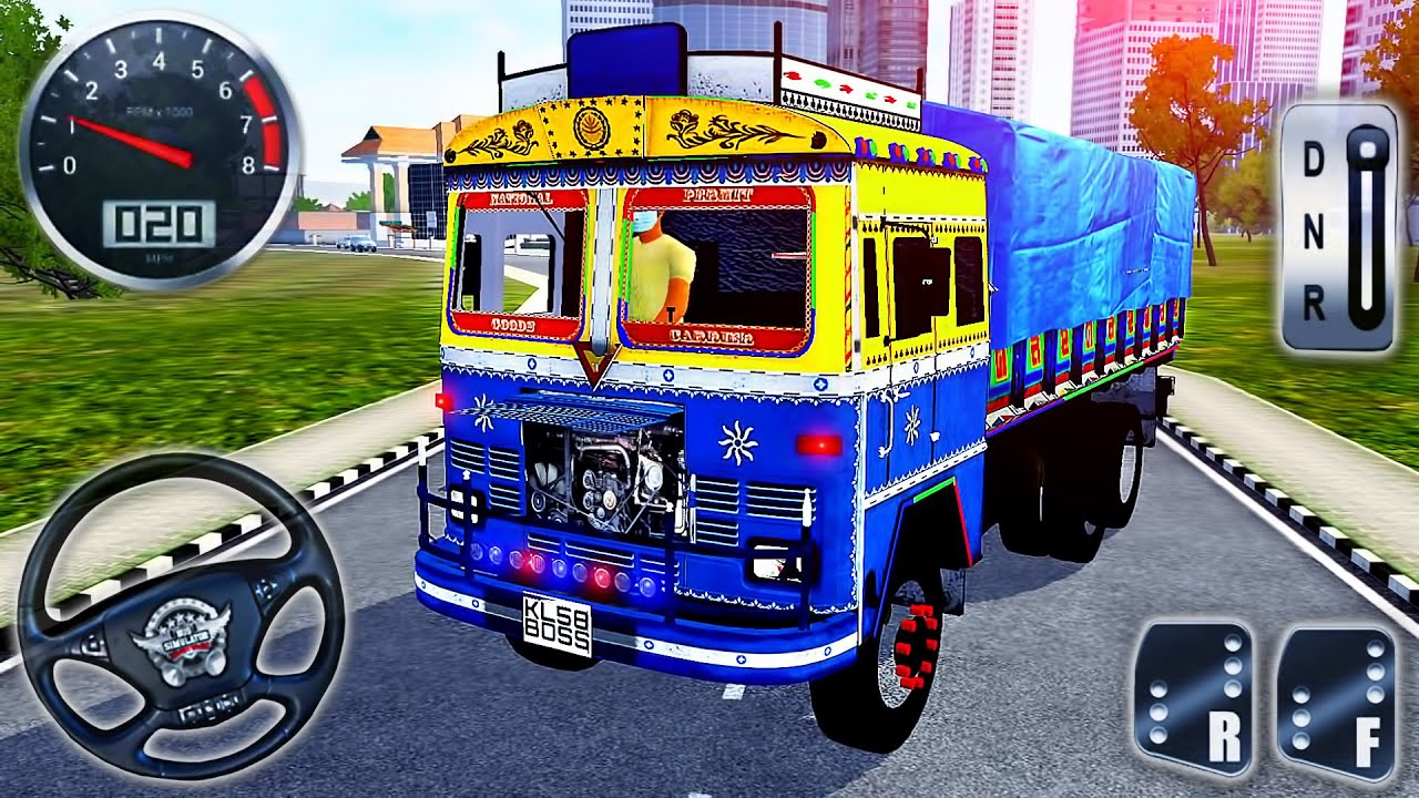 Indian Lorry TATA Truck 2515 NP Driving - Bus Simulator Indonesia #44 - Android GamePlay