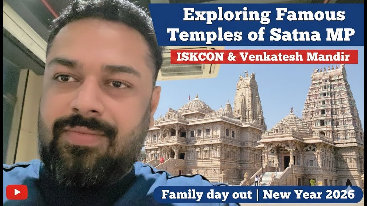 Exploring Famous Temples of Satna MP | ISKCON & Venkatesh Mandir | Family day out | New Year 2026