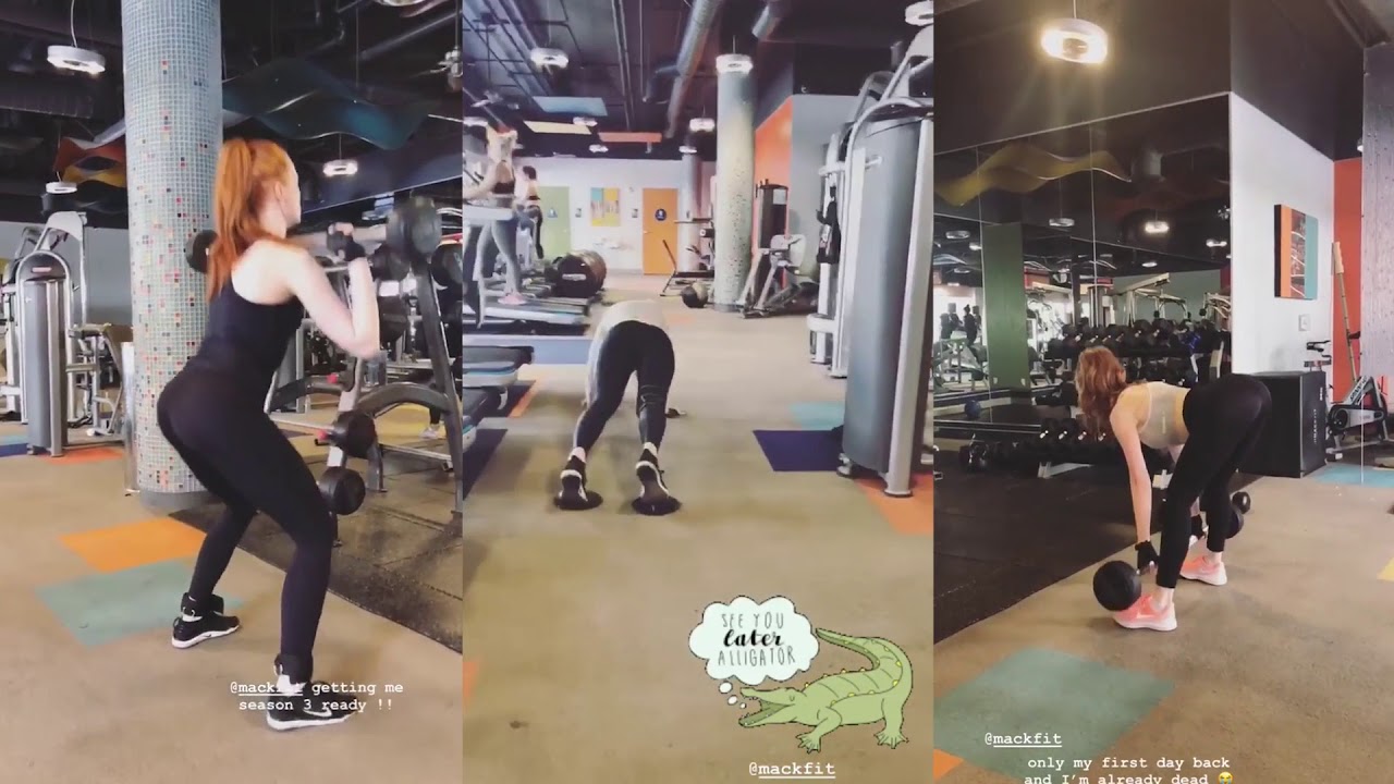 Madelaine Petsch Instagram Workout compilation