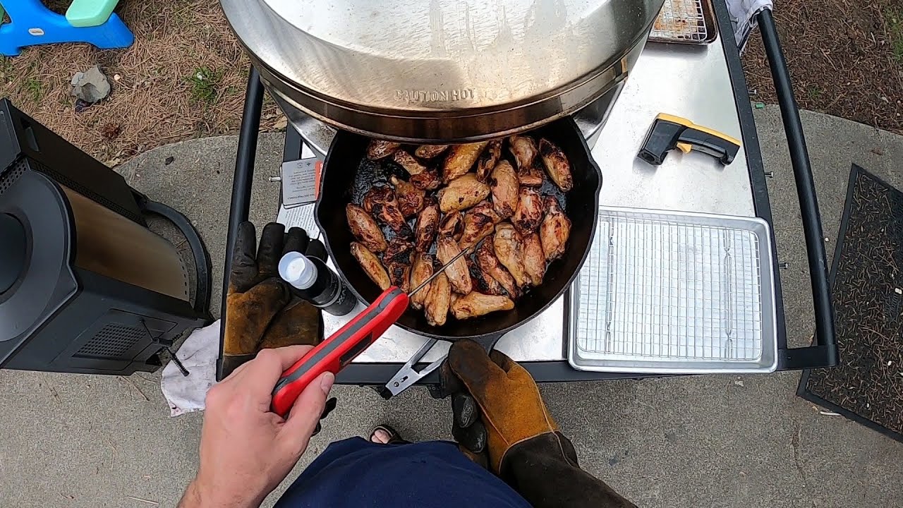 Chicken Wings on the Solo Stove PI Prime Pizza Oven