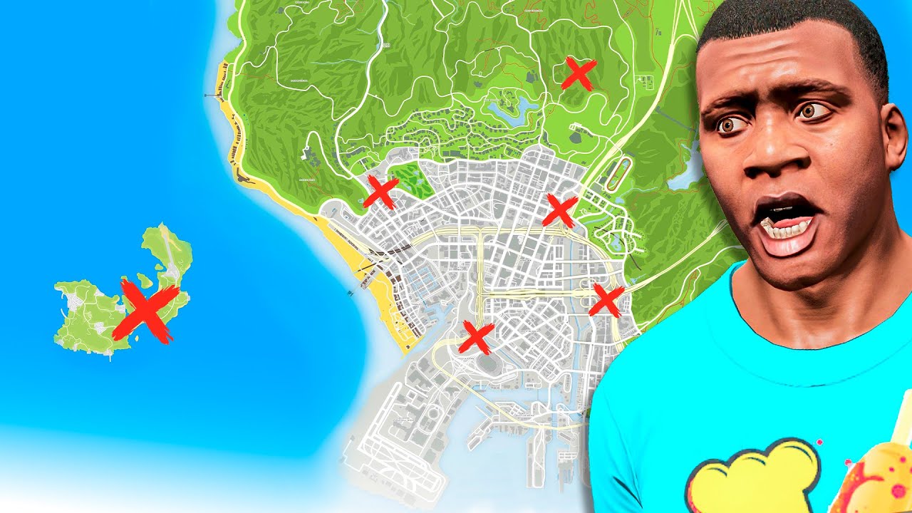AS LOCALIZA&Ccedil;&Otilde;ES SECRETAS DO GTA 5 - O FILME