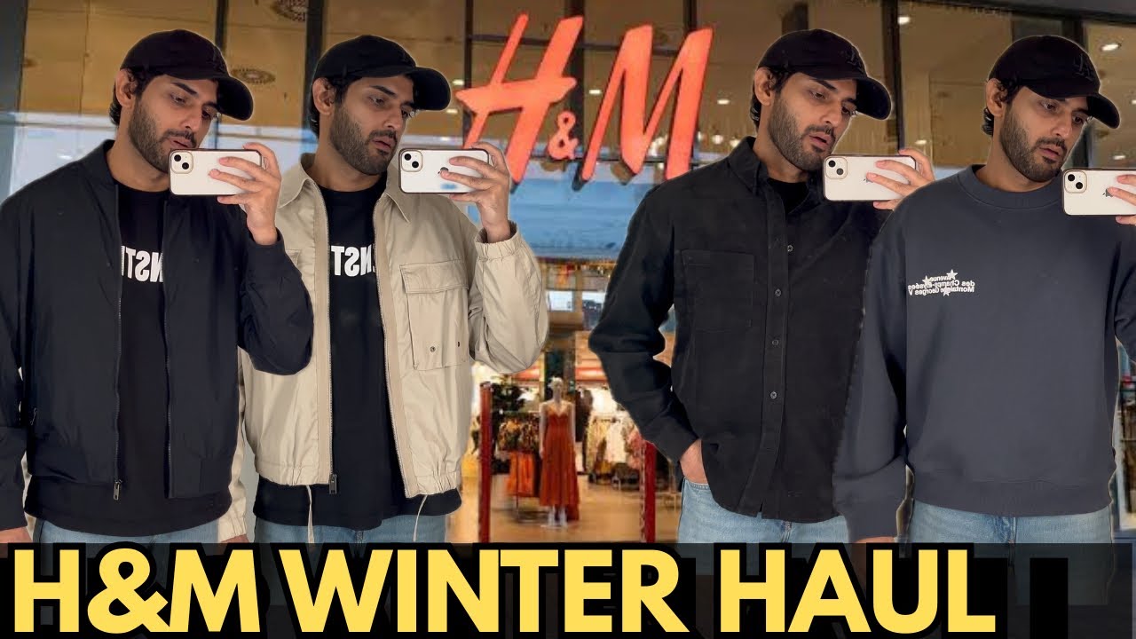 H&M Winter Haul For Men | H&M Winter Outfits Shopping Haul 2025