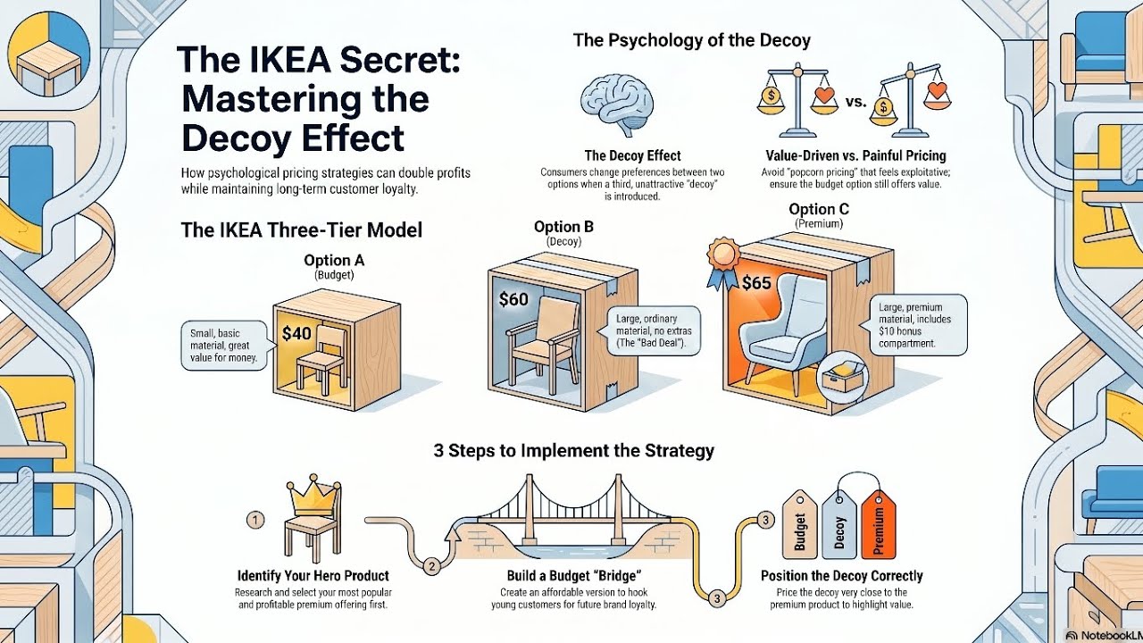 IKEA CASE STUDY - How IKEA Uses Psychological Pricing to Double Its Profits (The Decoy Effect)