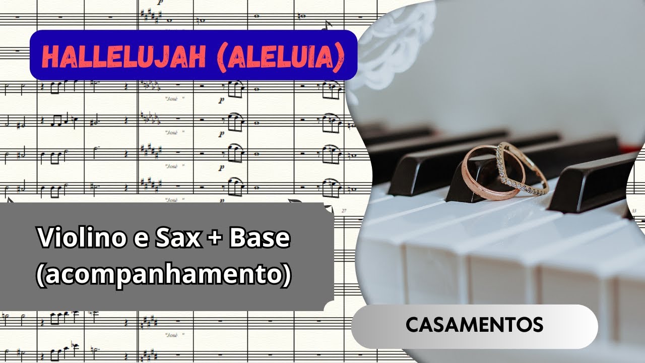 Hallelujah (acompanhamento) - Partitura | Violino e Sax