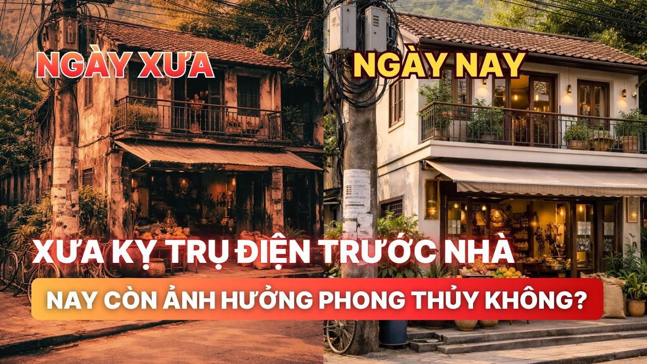 Xưa kỵ trụ điện trước nhà – nay còn ảnh hưởng phong thủy không?