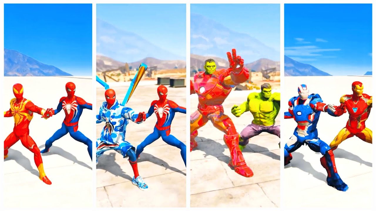 SUPERHERO MEGA BATTLE #197 MARVEL AND DC SUPERHERO BATTLE SUPERMAN VS VENOM  VS SPIDERMAN VS IRONMAN