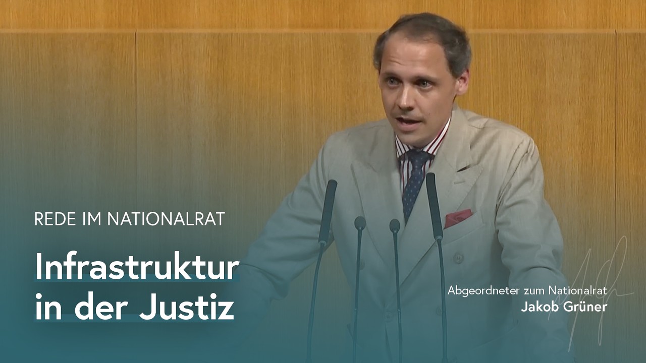 Infrastruktur in der Justiz ⚖️ | Rede im Parlament 🏛️ | Jakob Grüner