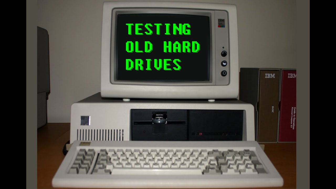 IBM 5150 PC testing huge old IBM & Seagate hard drives