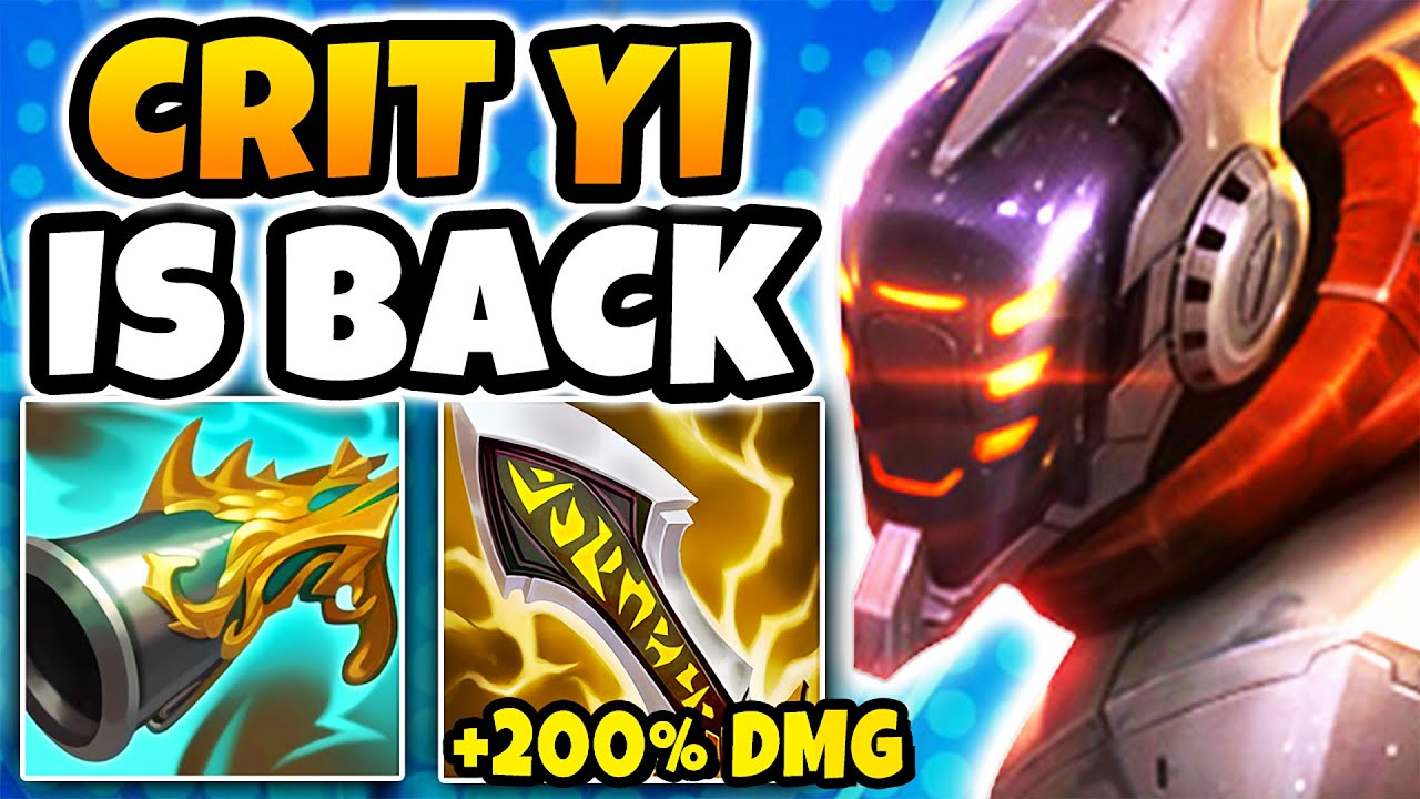 So I think New Season Crit Master Yi might be a little broken right now... (ONE SHOT ENEMIES)