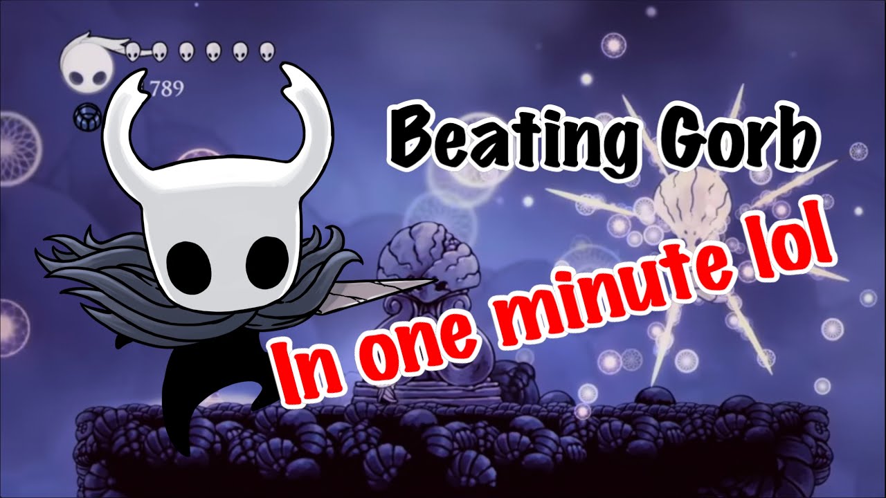 Hollow Knight - beating Gorb in less than a minute and a half