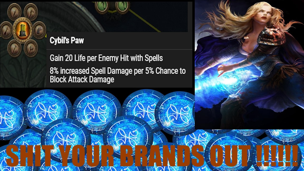 POE 3.28 ~ Reliquarian Cybil's Paw + Storm Brand + Agis Aurora might Combo well