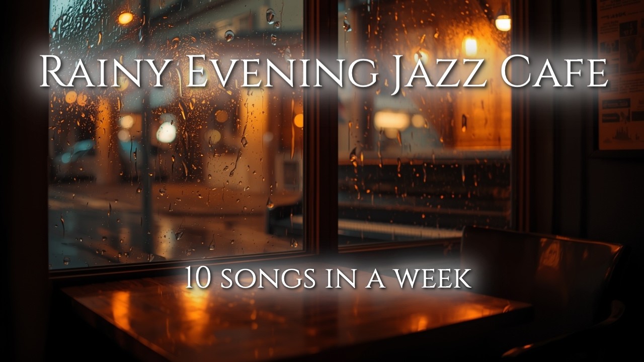 Rainy Evening Jazz Cafe ☕ Soft Acid Jazz & Rhodes Piano | 부드러운 그루브의 재즈 카페 브금 | Café Resonance #15