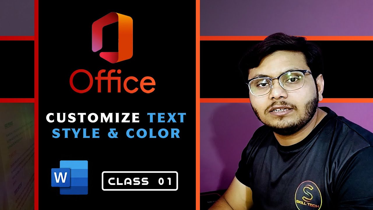 Customize  Text, Style and Color in Microsoft word | Class 01 | Font Group