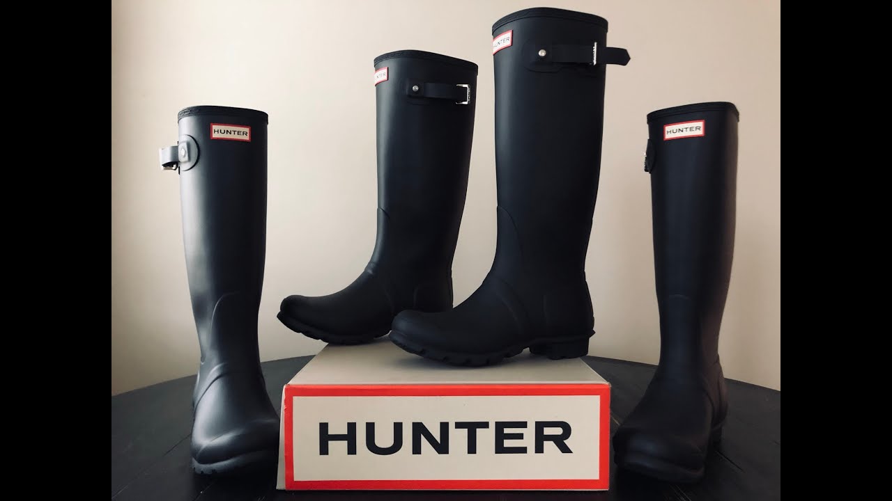 Hunter Boot Original Tall vs Wide Leg