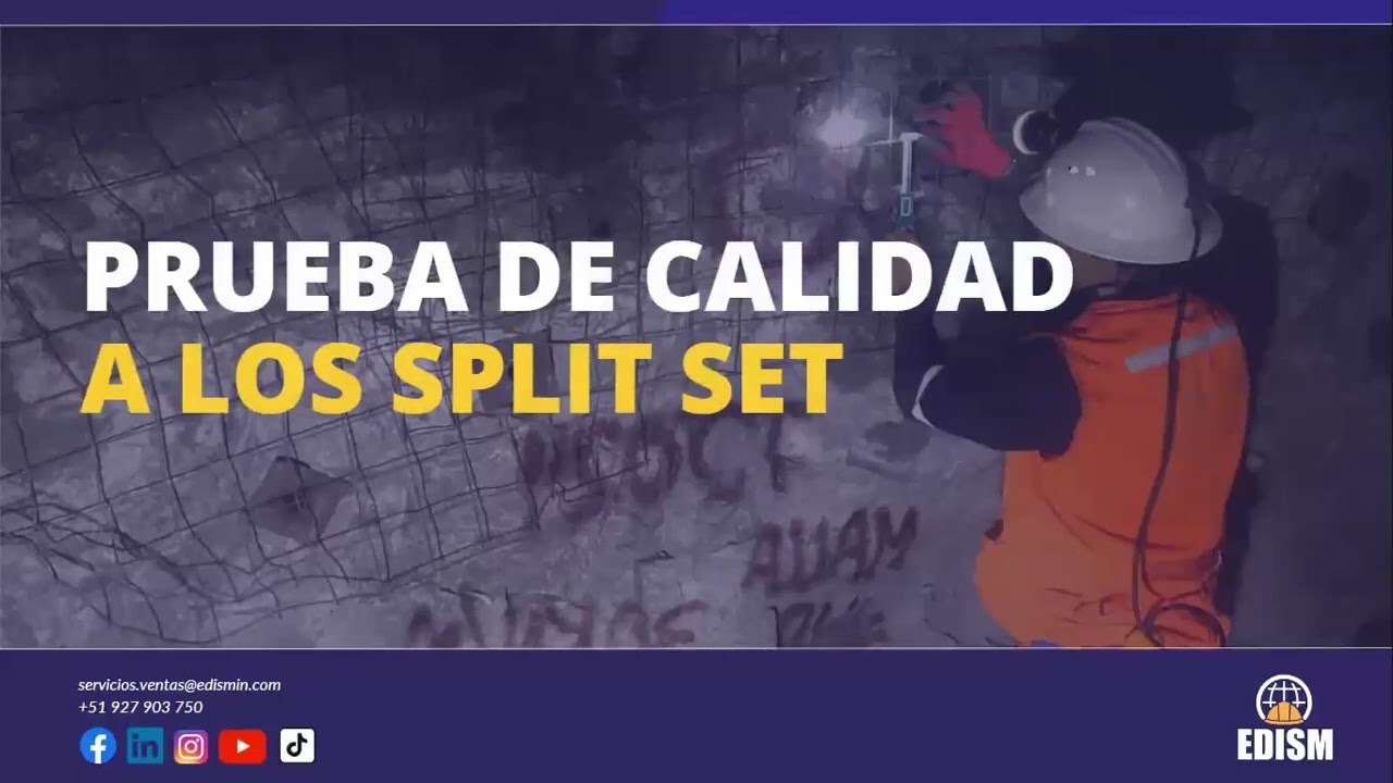 Sostenimiento con Split Set - Geomecánica - Minería
