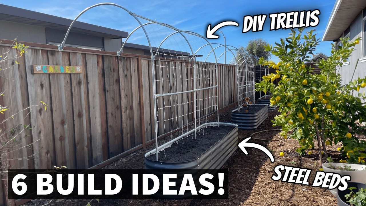 Идеи для обустройства приподнятых стальных грядок в саду!