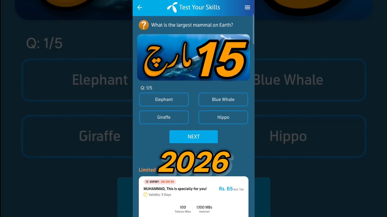 15 March 2026 Questions and Answers | My Telenor Today Questions | Telenor Questions Today