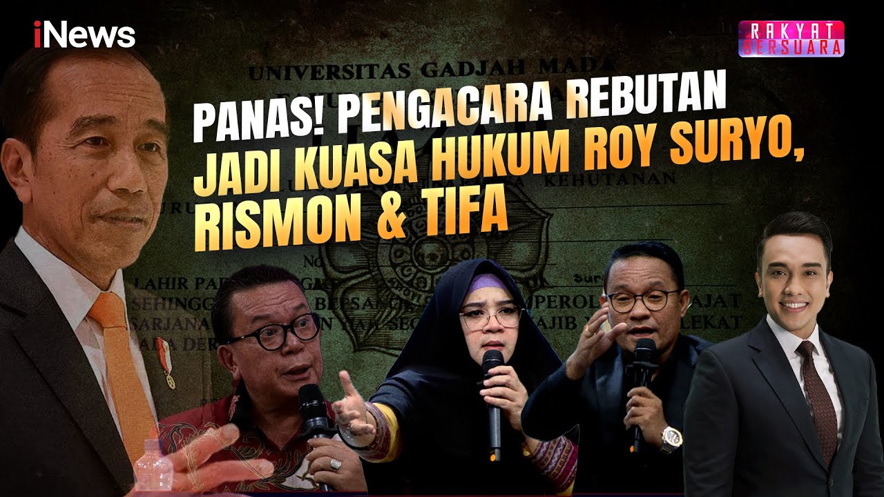 Momen Pengacara Rebutan Jadi Kuasa Hukum Roy Suryo, Rismon dan Tifa | Rakyat Bersuara