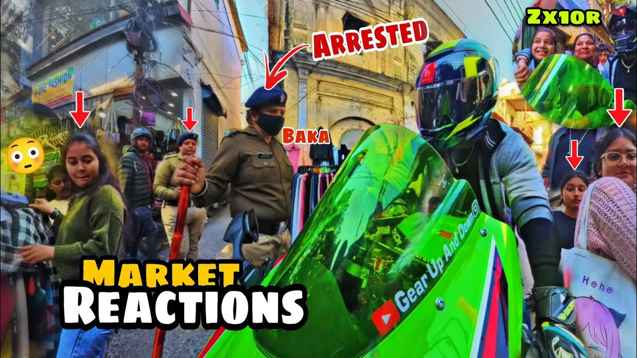 Cute Girl Reaction Gone Wrong😭 || Loud Zx10r Exhaust Shocks Dehradun Market 😱