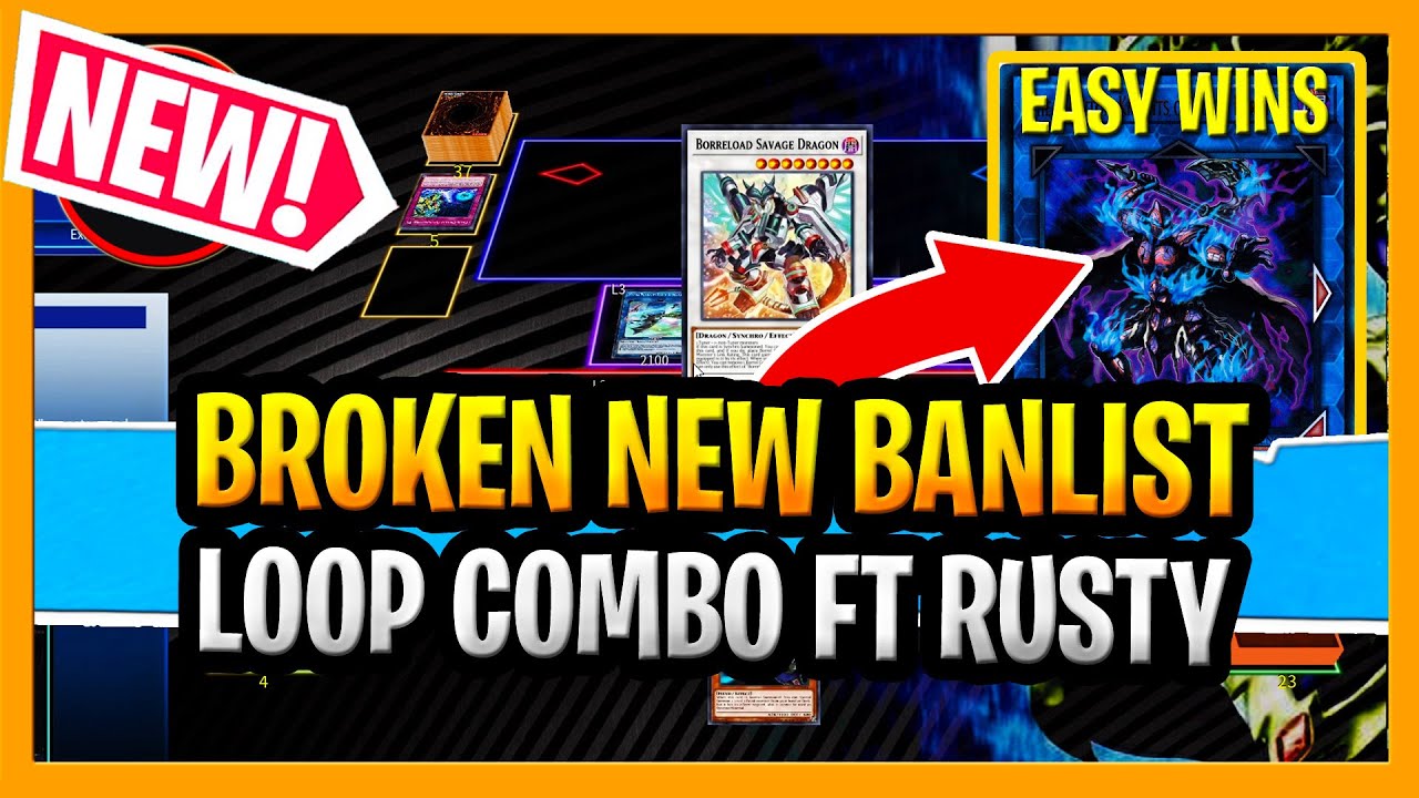 Broken New Banlist Combo Ft Rusty Bardiche 1 Card LOOP Into Phantom Knight Burning Abyss New Banlist
