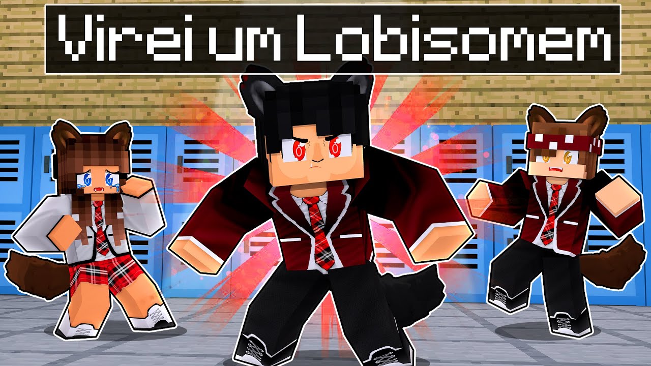 P3DRU virou LOBO na ESCOLA DE LOBOS no Minecraft