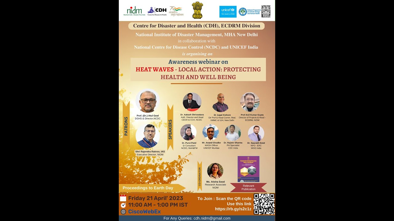 "Heat Waves - Local Action: Protecting Health and Well Being".| DISASTER IN INDIA | MHA | COVID-19 |