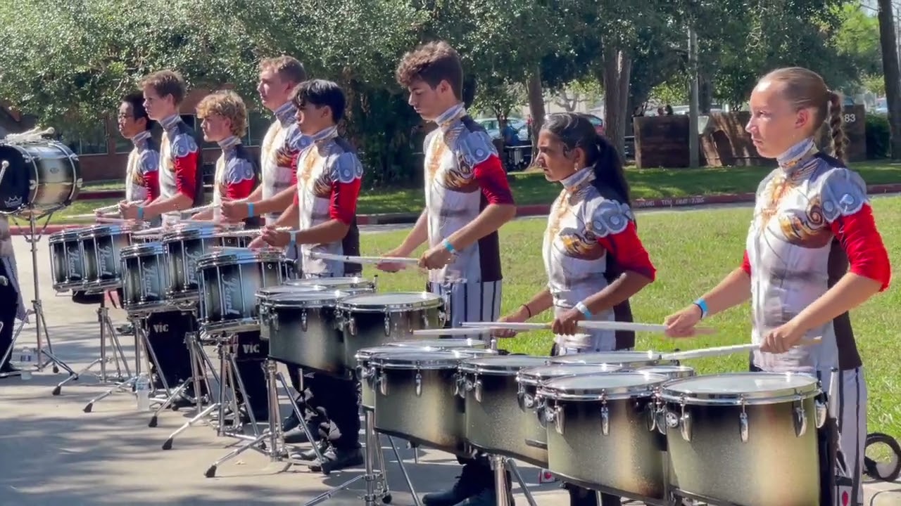 Clear Falls HS Drumline 2024 - Lot Performance - Clear Creek Marching Percussion Preview