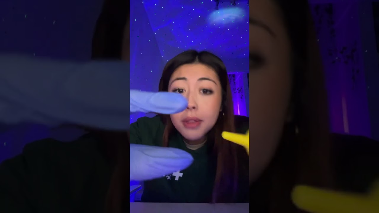ASMR 1 minute medical exam - fast and aggressive 🥰 #asmr #fastandaggressiveasmr #asmrmedicalexam