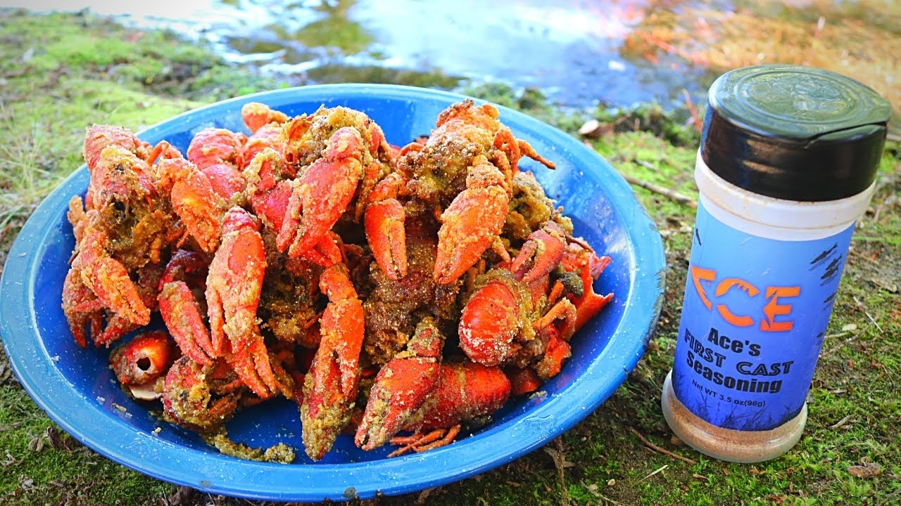 DEEP FRIED CRAWFISH - Catch n' Fry BIG River Craws!