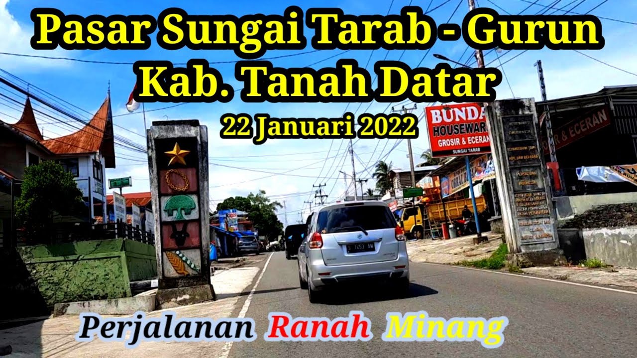 Perjalanan Ranah Minang | Pasar Sungai Tarab - Gurun, Tanah Datar | Instrumen Talempong Minang