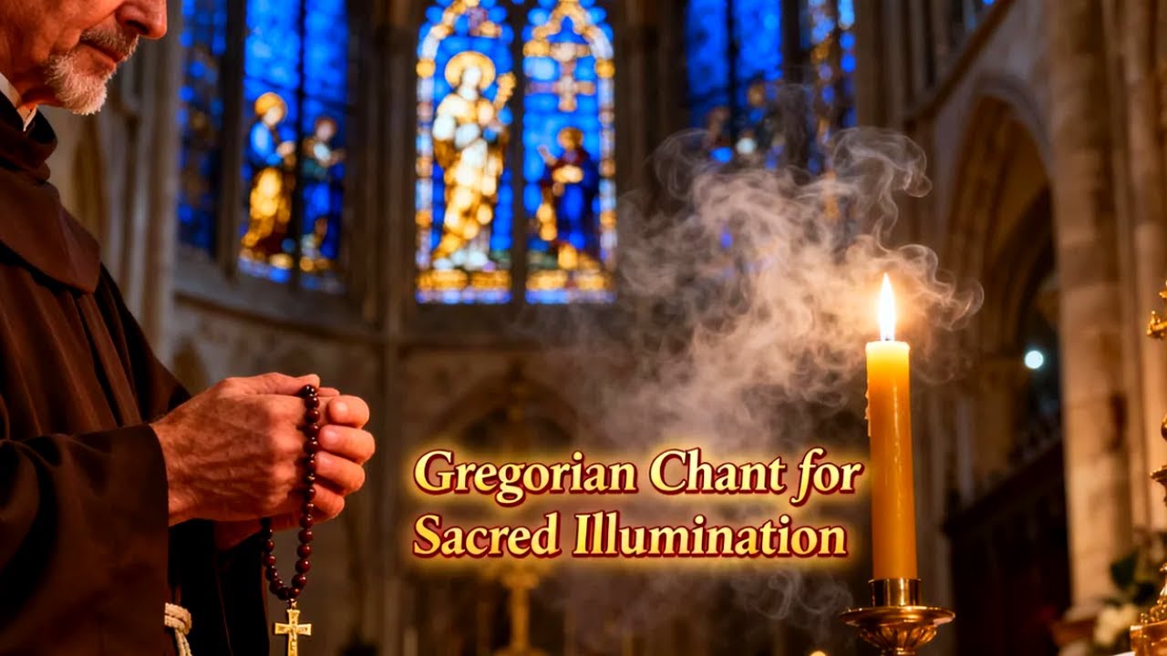 Gregorian Chant for Healing Sleep and Spiritual Grace | Benedictine Ambience and Holy Reflection