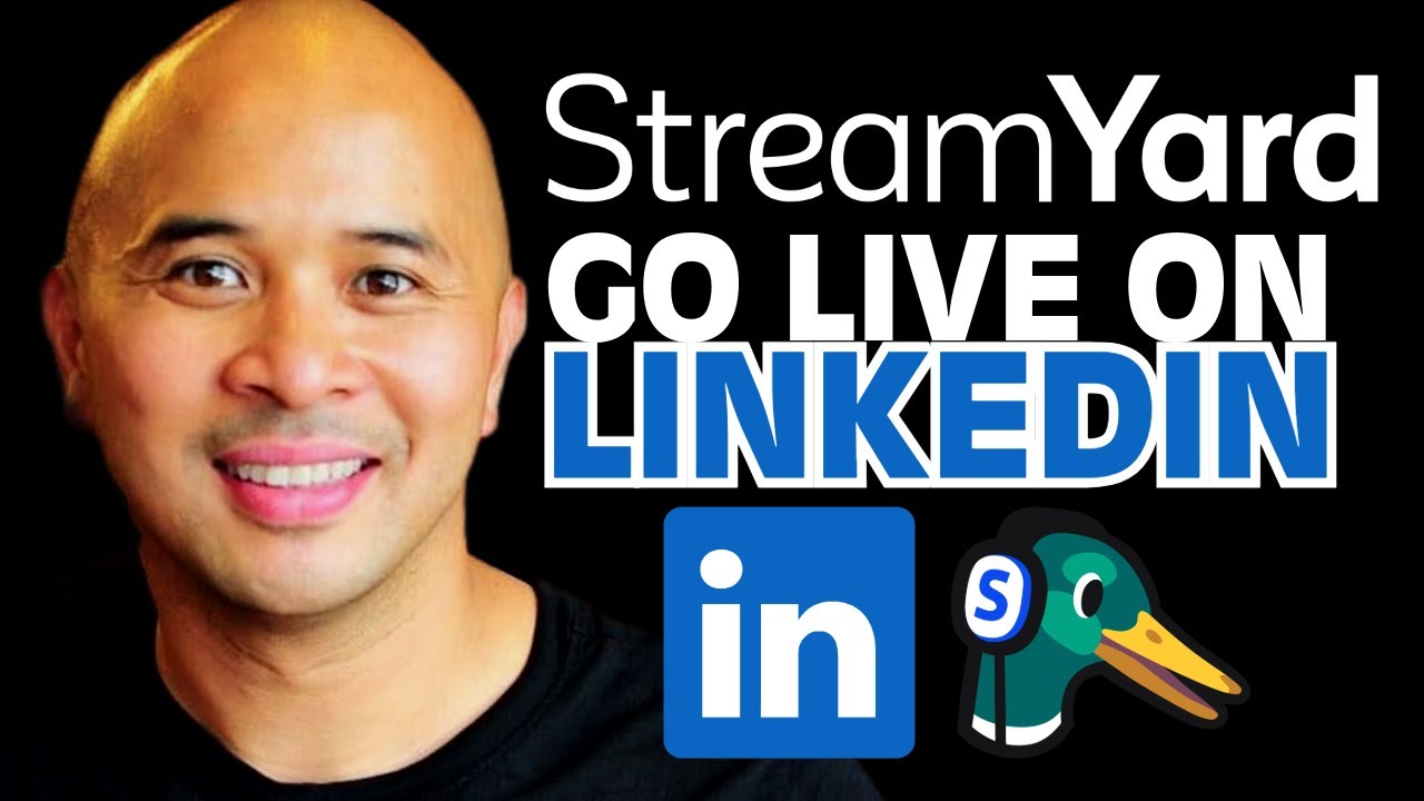 How to go LIVE on LINKEDIN using Streamyard