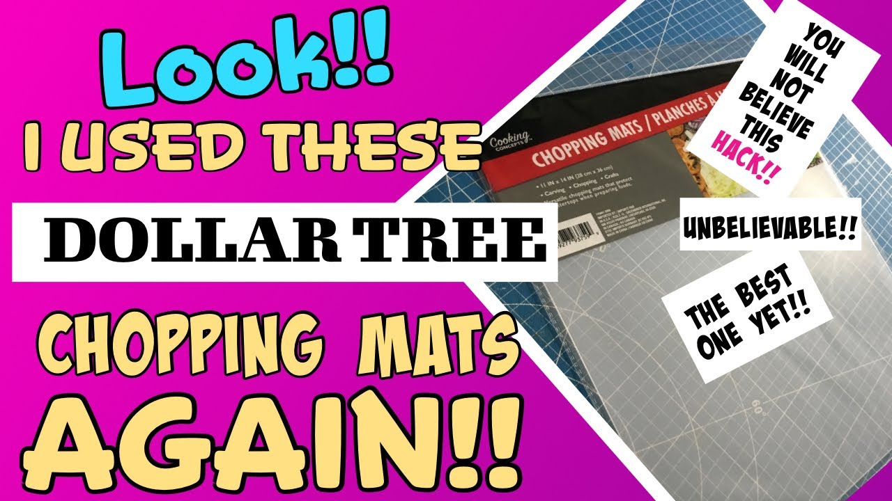 #1 DOLLAR TREE HACK using CHOPPING MATS! get ready to fall in LOVE!