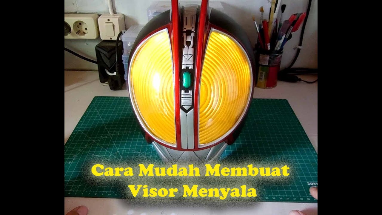 Cara Membuat Helm Kamen Rider Faiz, 仮面ライダーファイズのヘルメットの作り方