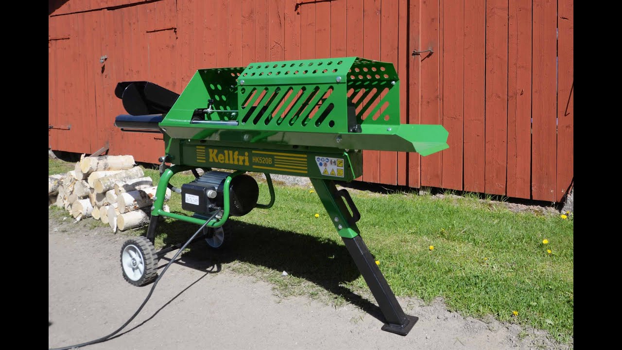 Vedklyv 13-HK520B med stegl&ouml;s inst&auml;llning av klyvl&auml;ngden / Hydraulic firewood splitter