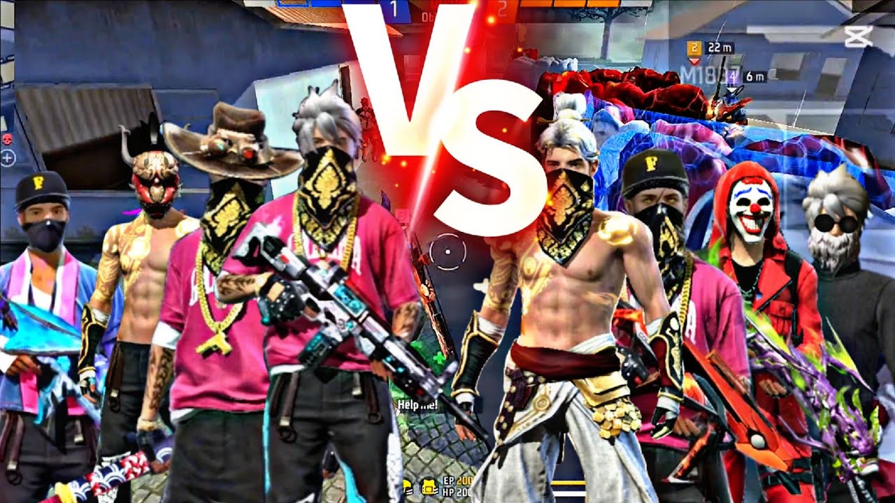 No Mercy 4v4 Custom Game 🔥 | Free Fire Squad Fight