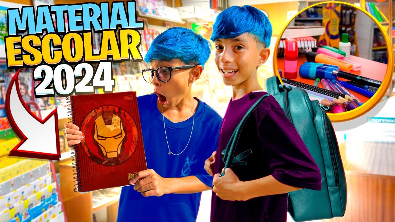 COMPRANDO MATERIAL ESCOLAR 2024